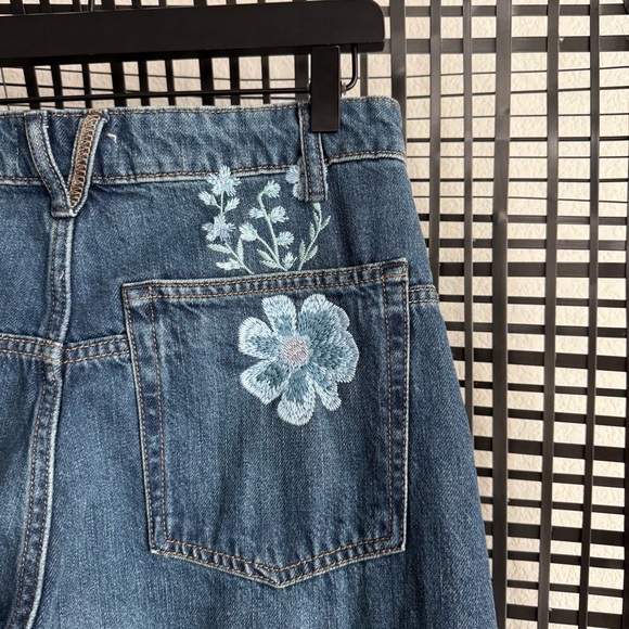 Free people we the free Willow floral embroidered jeans forget me not - Picture 9 of 10